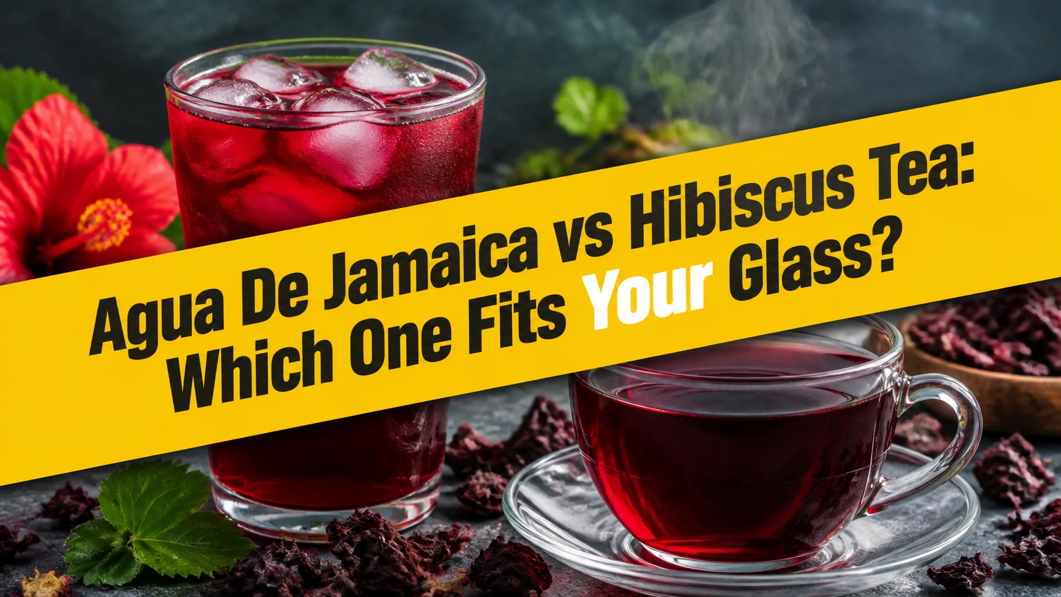 agua de jamaica vs hibiscus tea