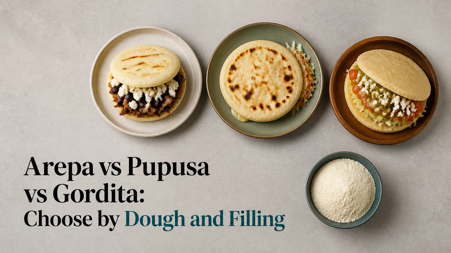 arepa vs pupusa vs gordita
