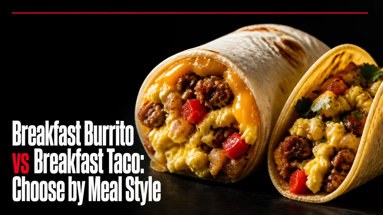 breakfast burrito vs breakfast taco