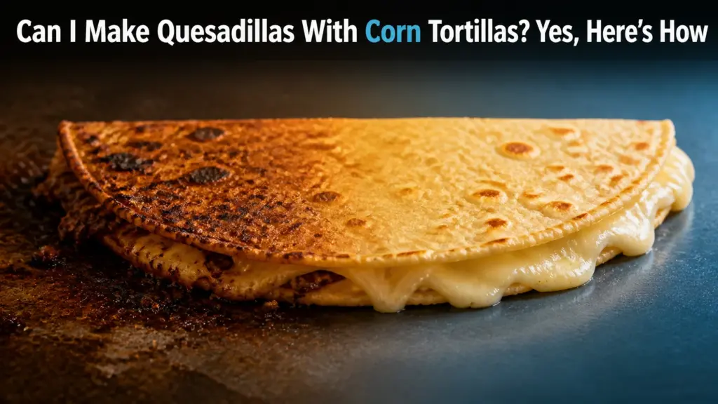 can i make quesadillas with corn tortillas