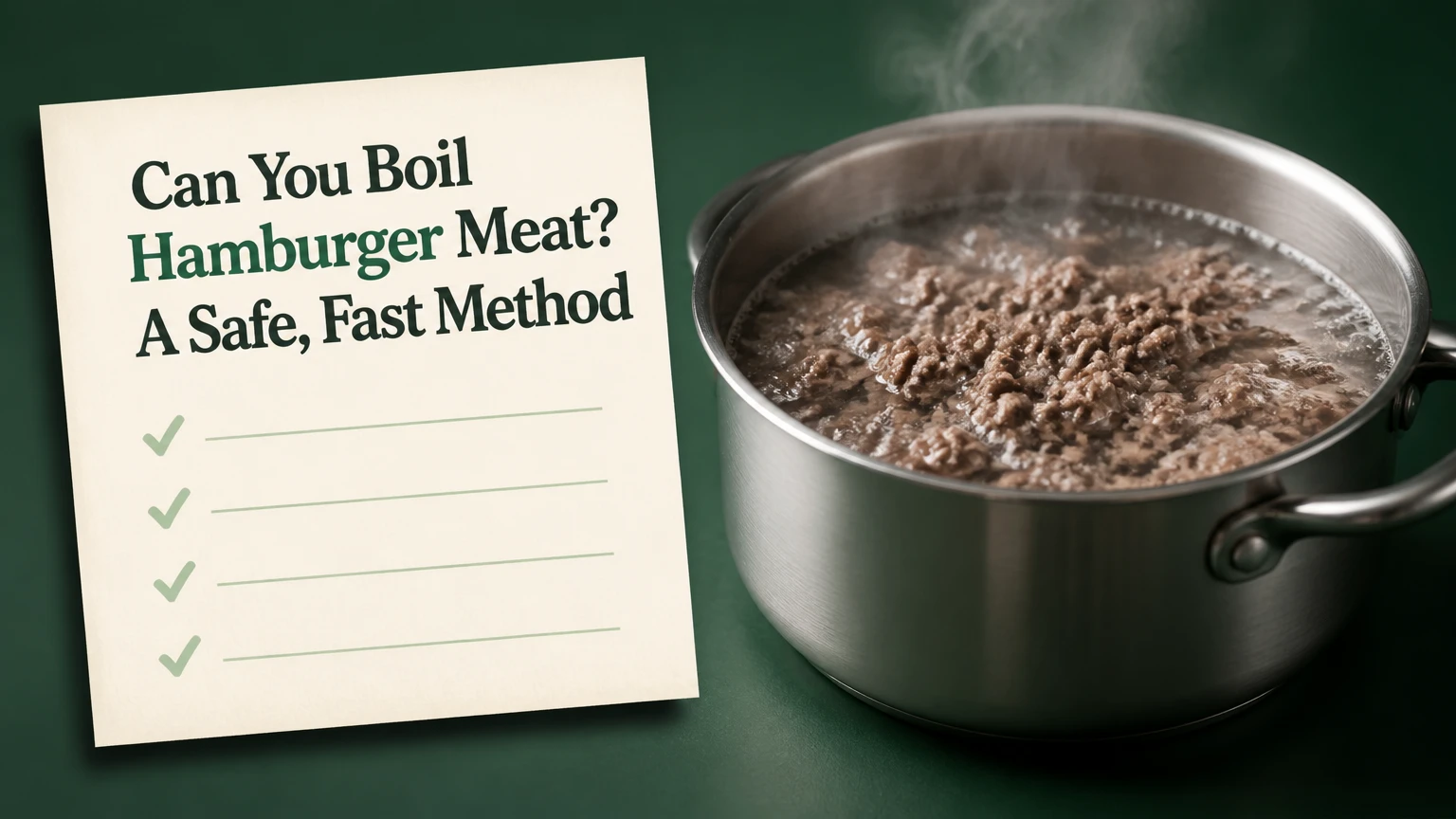 can you boil hamburger meat