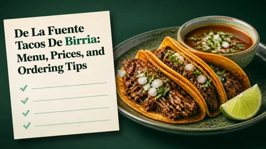 de la fuente tacos de birria