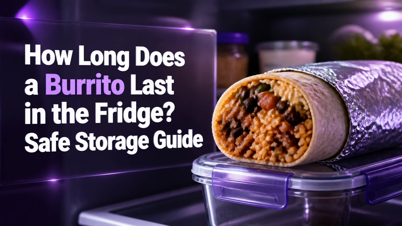 how long does a burrito last in the fridge
