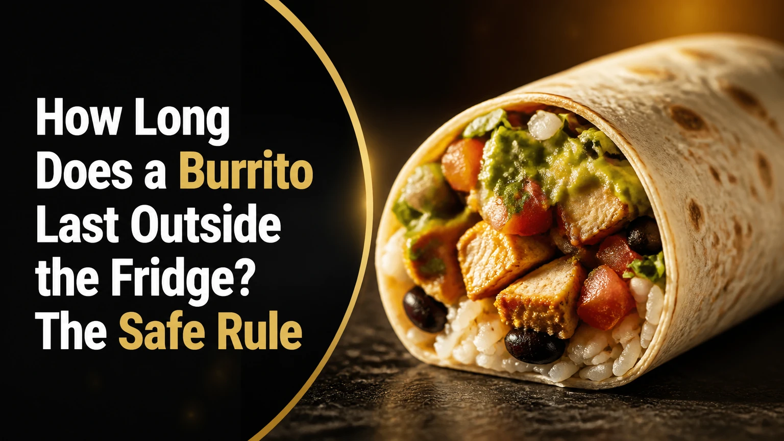 how long does a burrito last outside the fridge