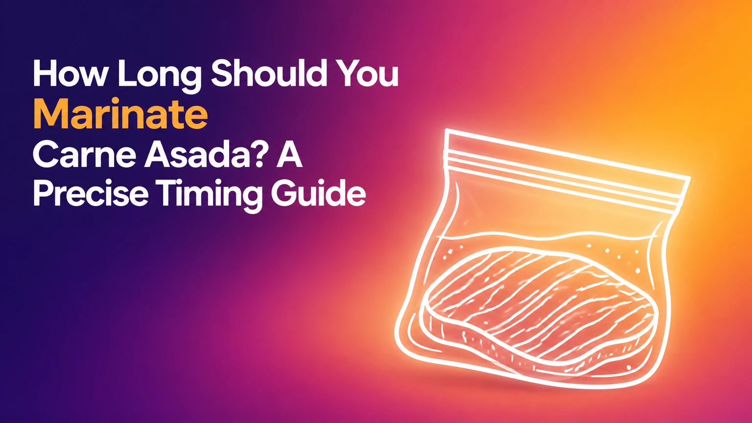 how long should you marinate carne asada