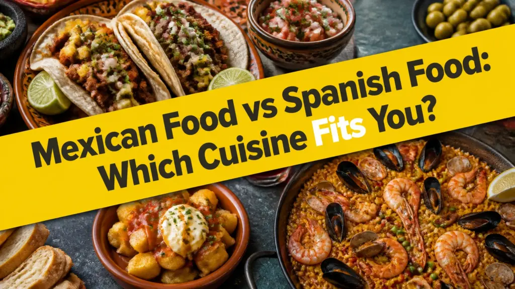 mexican food vs spanish food