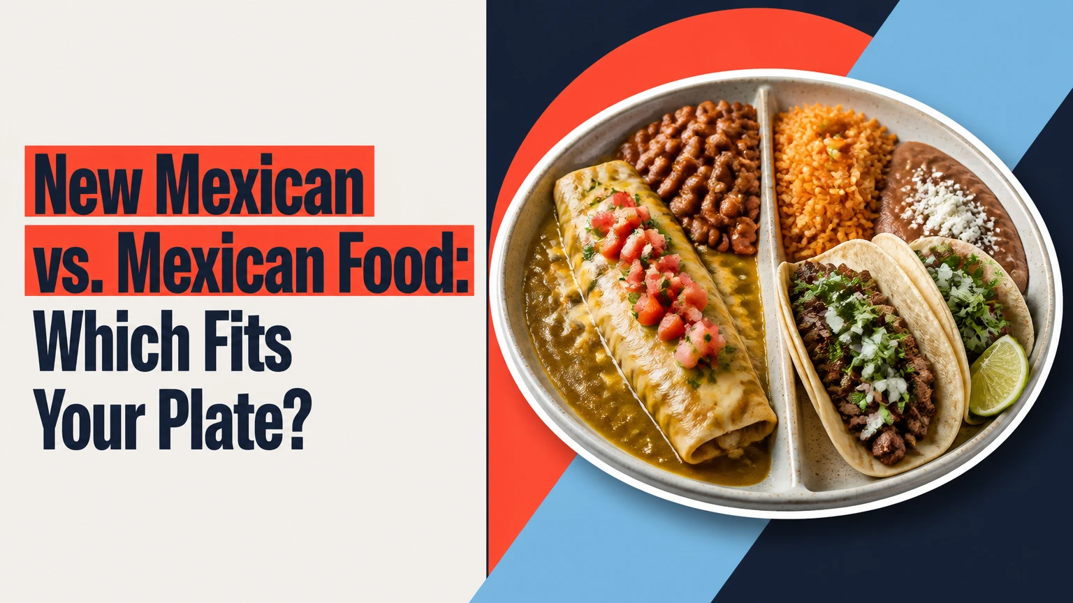 new mexican vs mexican food