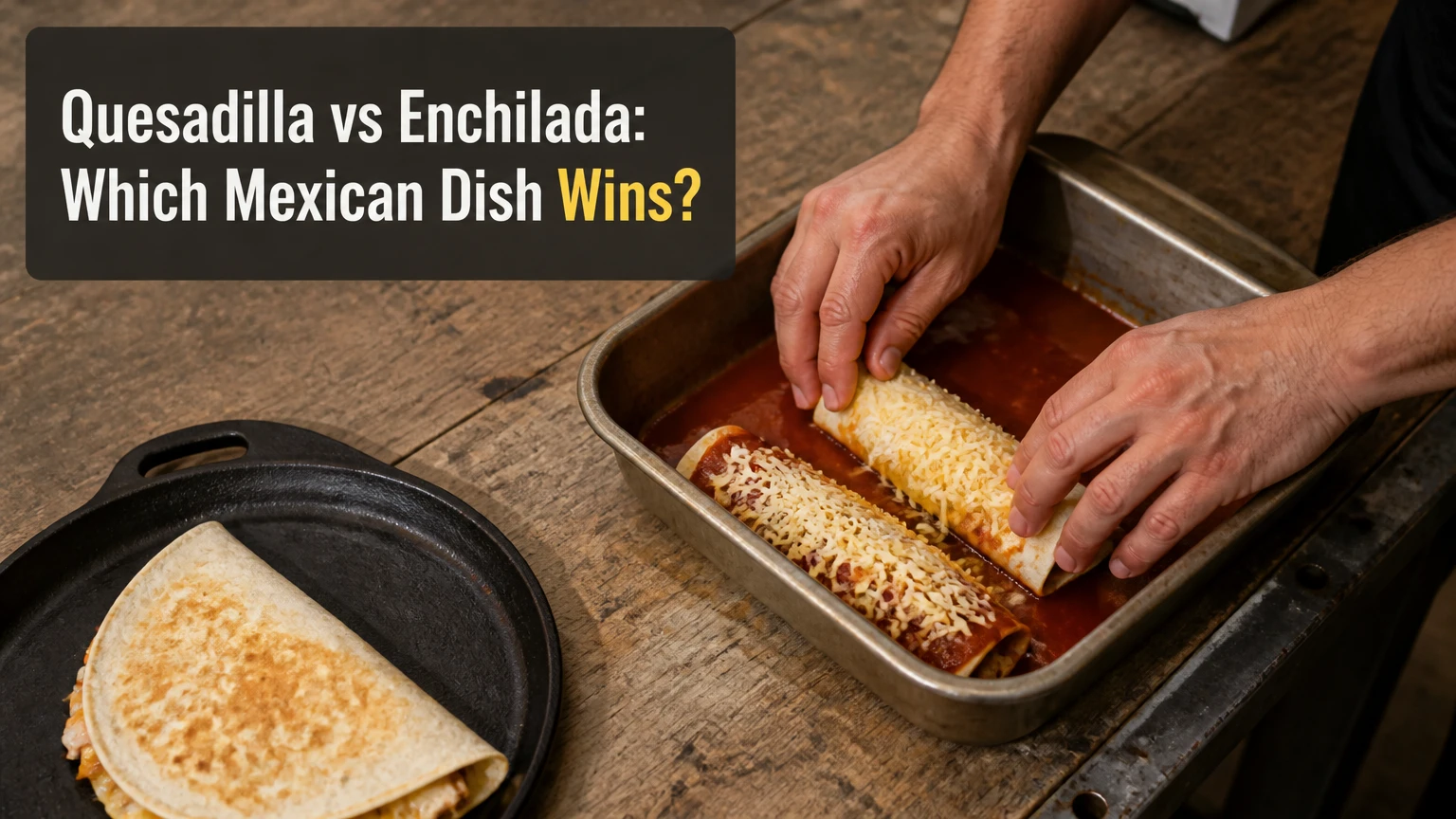 quesadilla vs enchilada