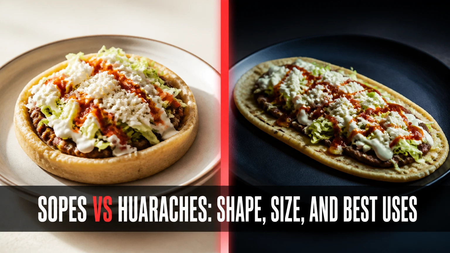 sopes vs huaraches