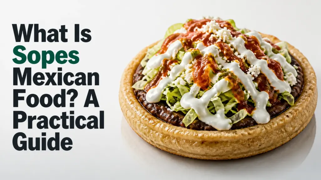 what is sopes mexican food